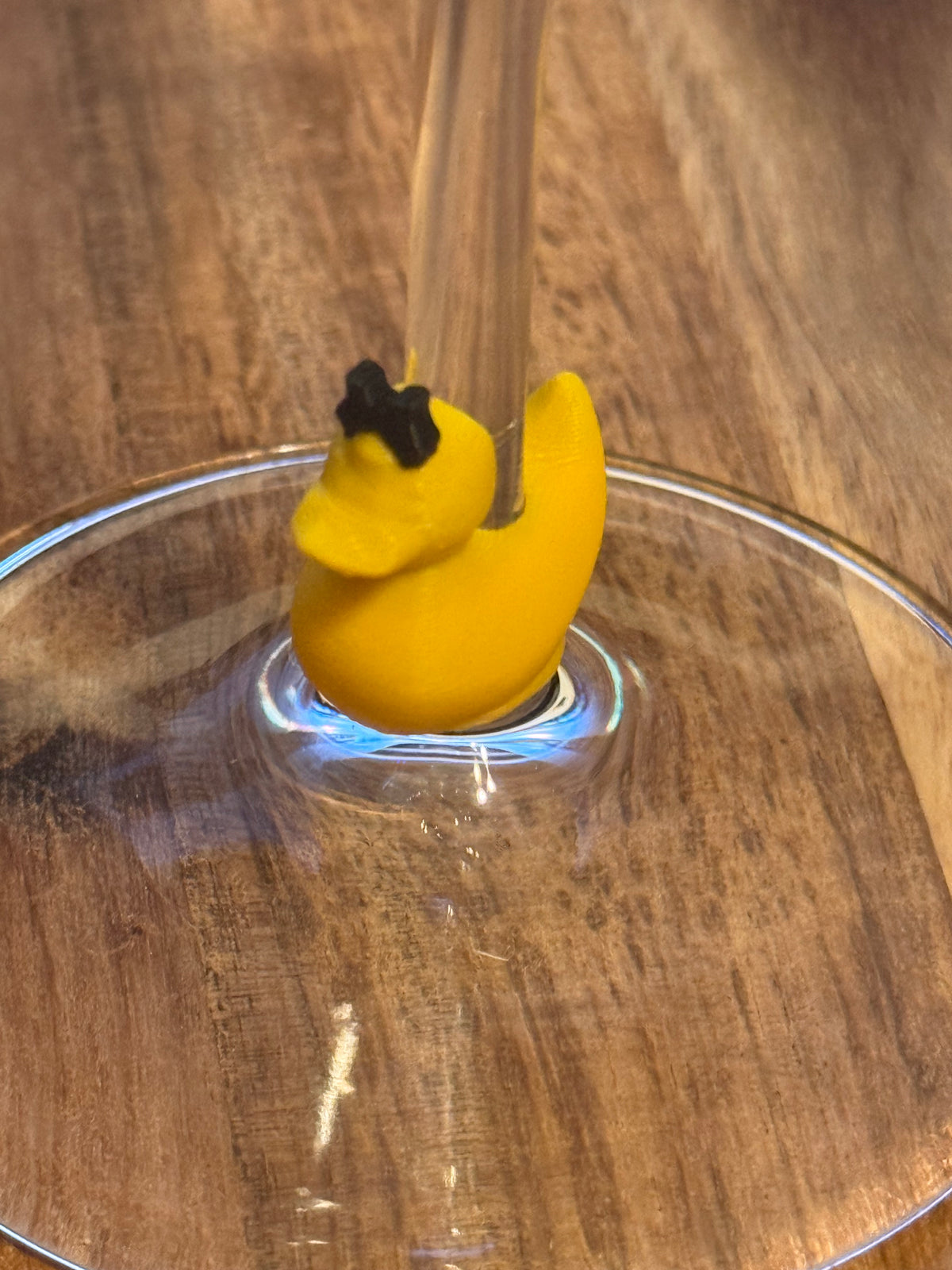Yellow Duck Wine Charms