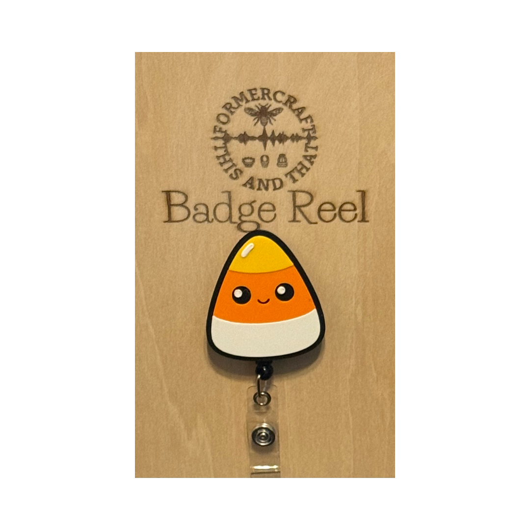 Candy Corn Badge Reel 
