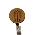 Primitive Weeping Willow Tree and Crows Badge Reel