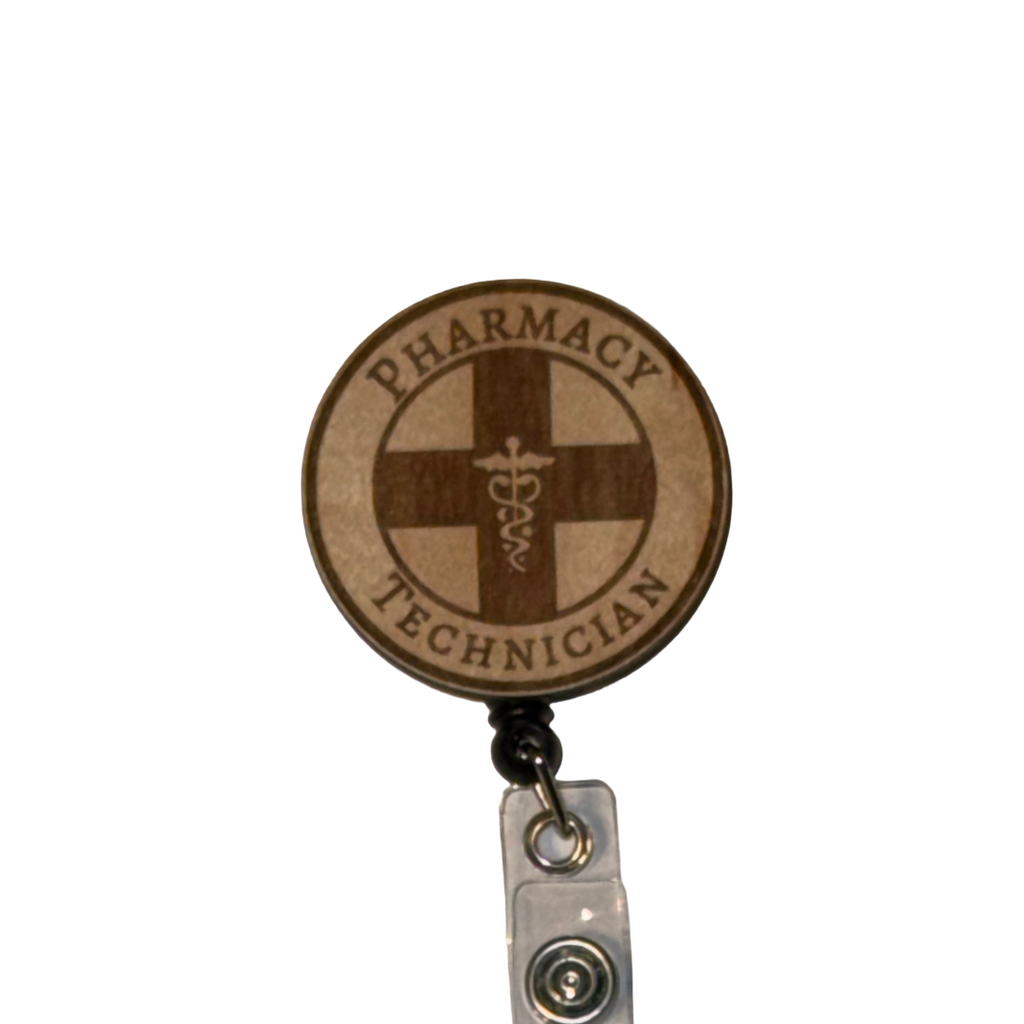 Pharmacy Tech Retractable Badge Reel