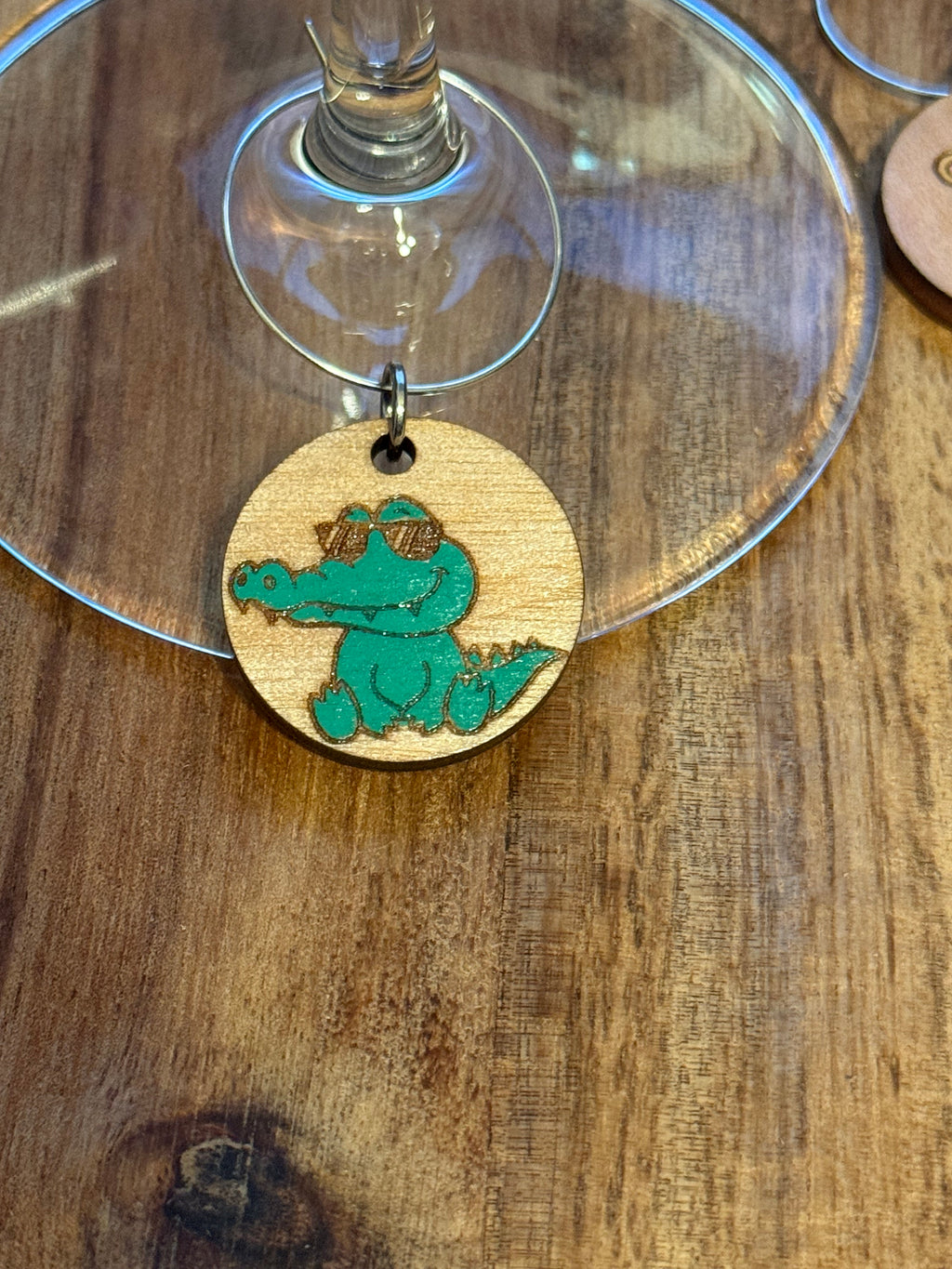 Safari Animals with Glasses Wine Charms