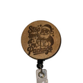 Naughty Santa Badge Reel