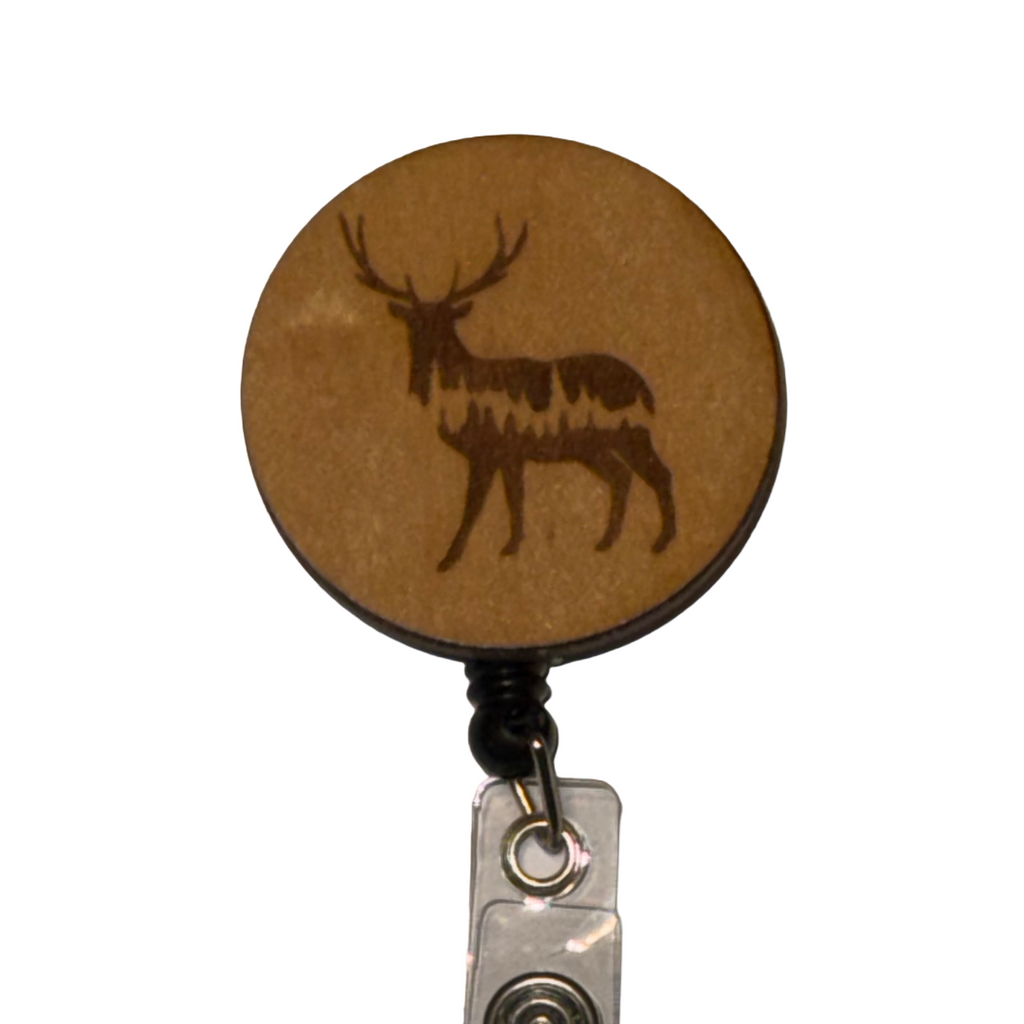 Rustic Deer Badge Reel