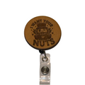 Naughty NutcrackerNuts Christmas Badge Reel