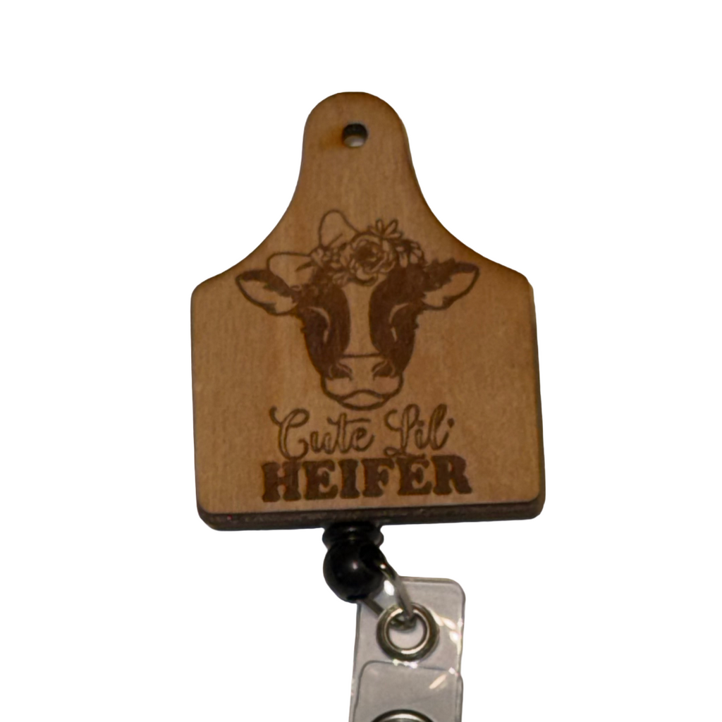 Heifer Cow Holstein Cow Badge Reel