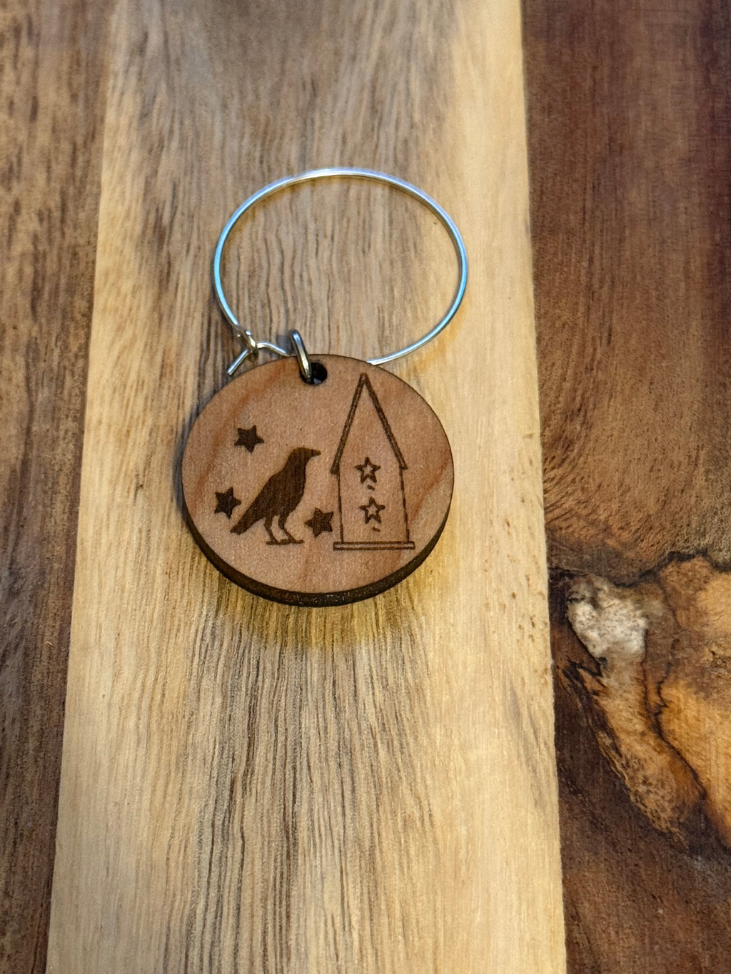 Primitive Wooden Wine Charms