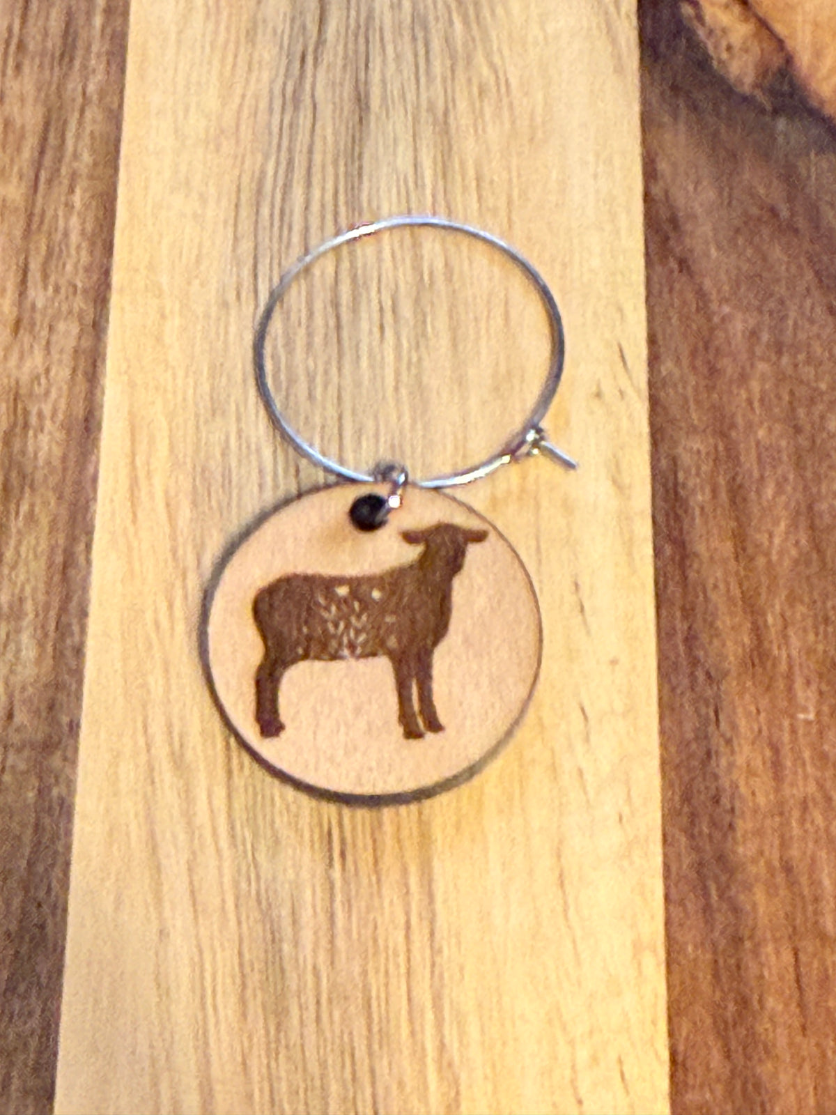 Country Farm Animal Wooden Wine Charms