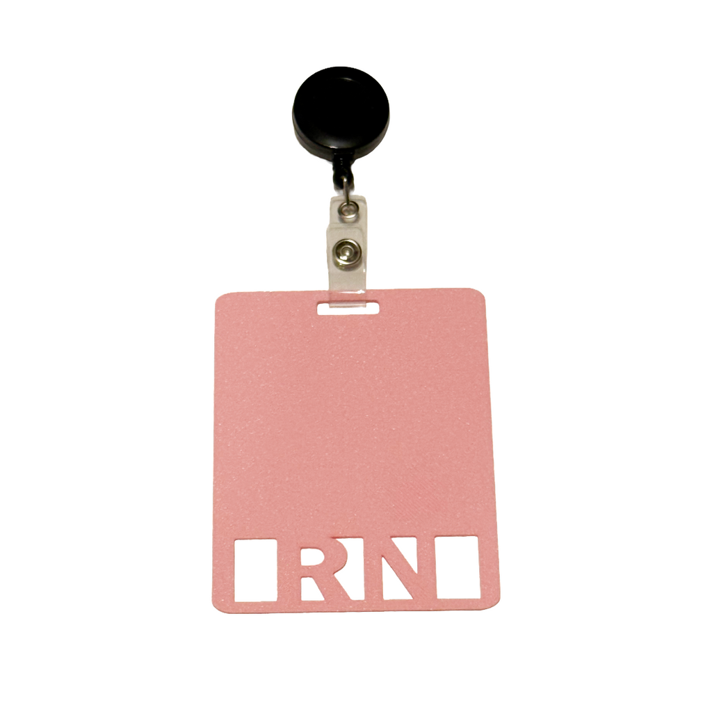 RN Badge Reel, Nurse Badge Holder, Retractable ID Clip, Registered Nurse Gift, Nursing Badge Reel, Medical ID Holder
