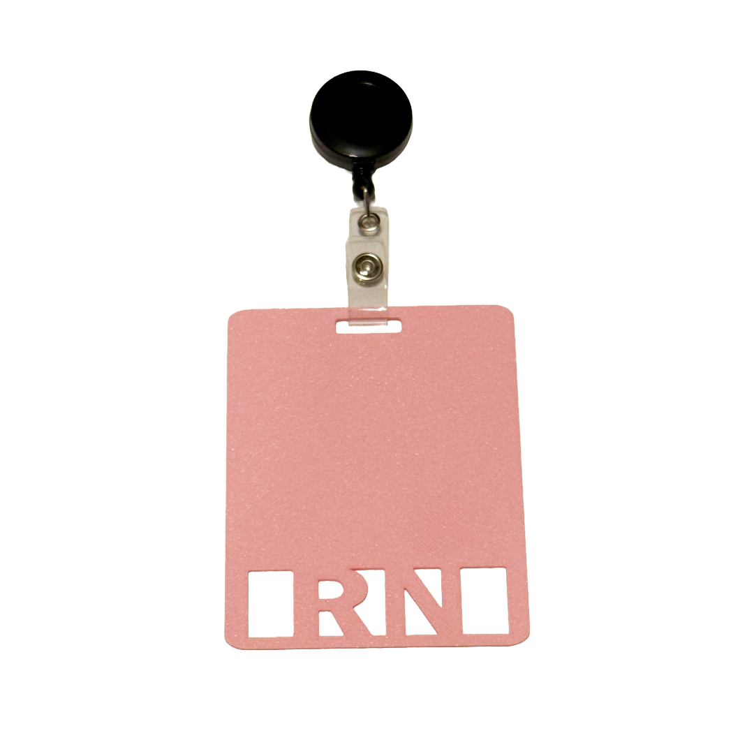 RN Badge Reel, Nurse Badge Holder, Retractable ID Clip, Registered Nurse Gift, Nursing Badge Reel, Medical ID Holder