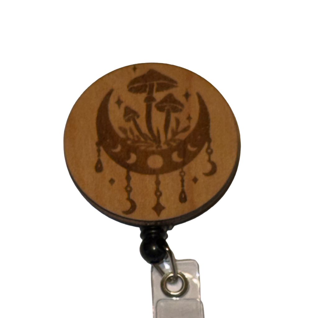 Moon, Mushrooms & Stars Badge Reel