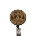 Merry Christmas Winter Deer Badge Reel