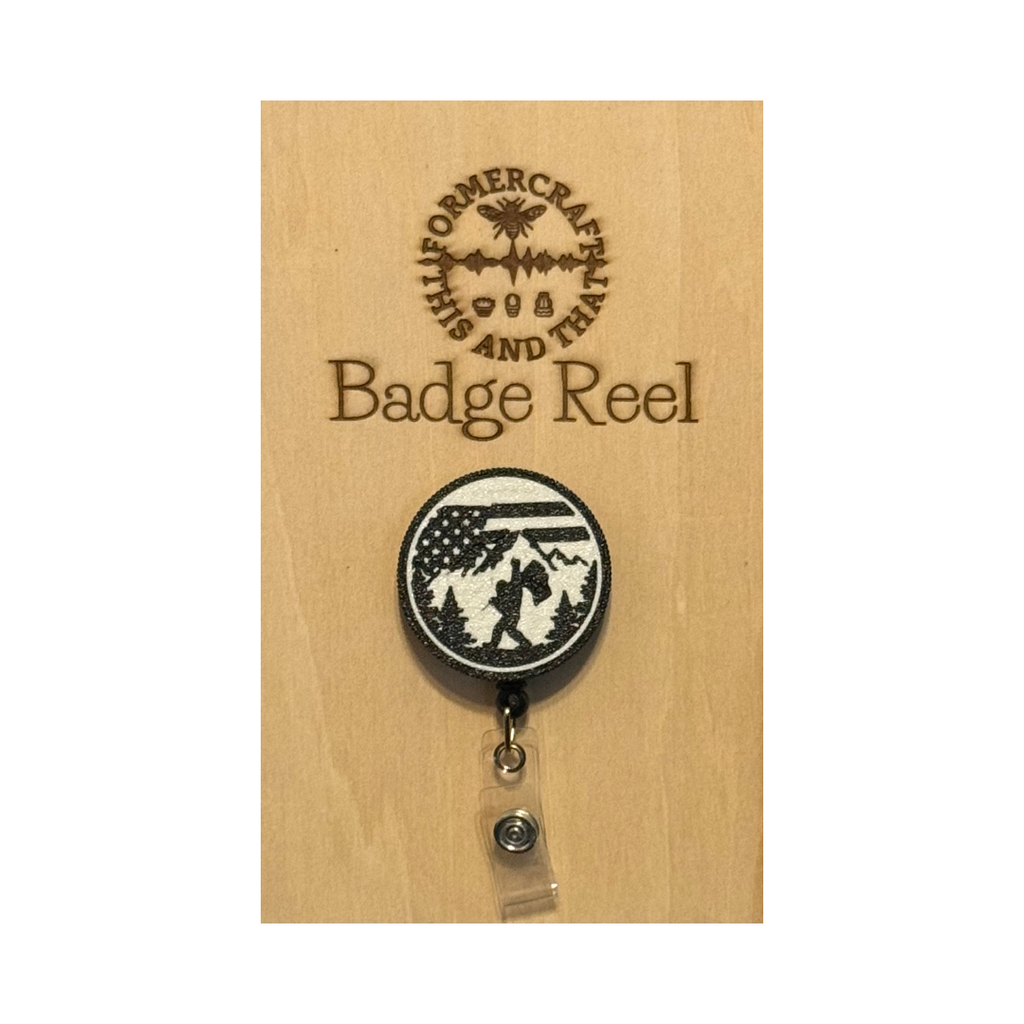 Bigfoot Sasquatch Badge Reel 