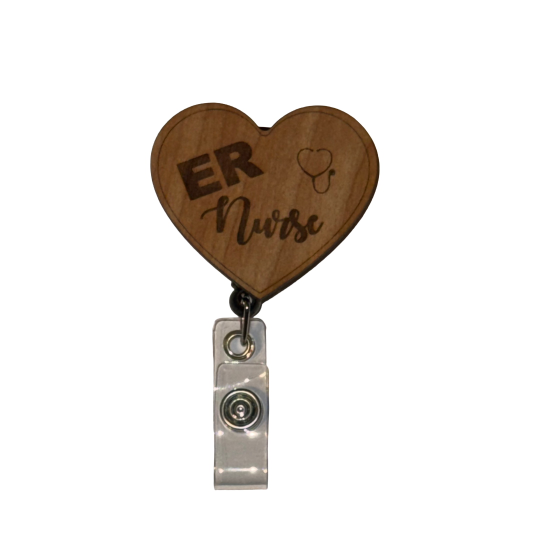 ER Nurse ED Nurse Retractable Badge Reel