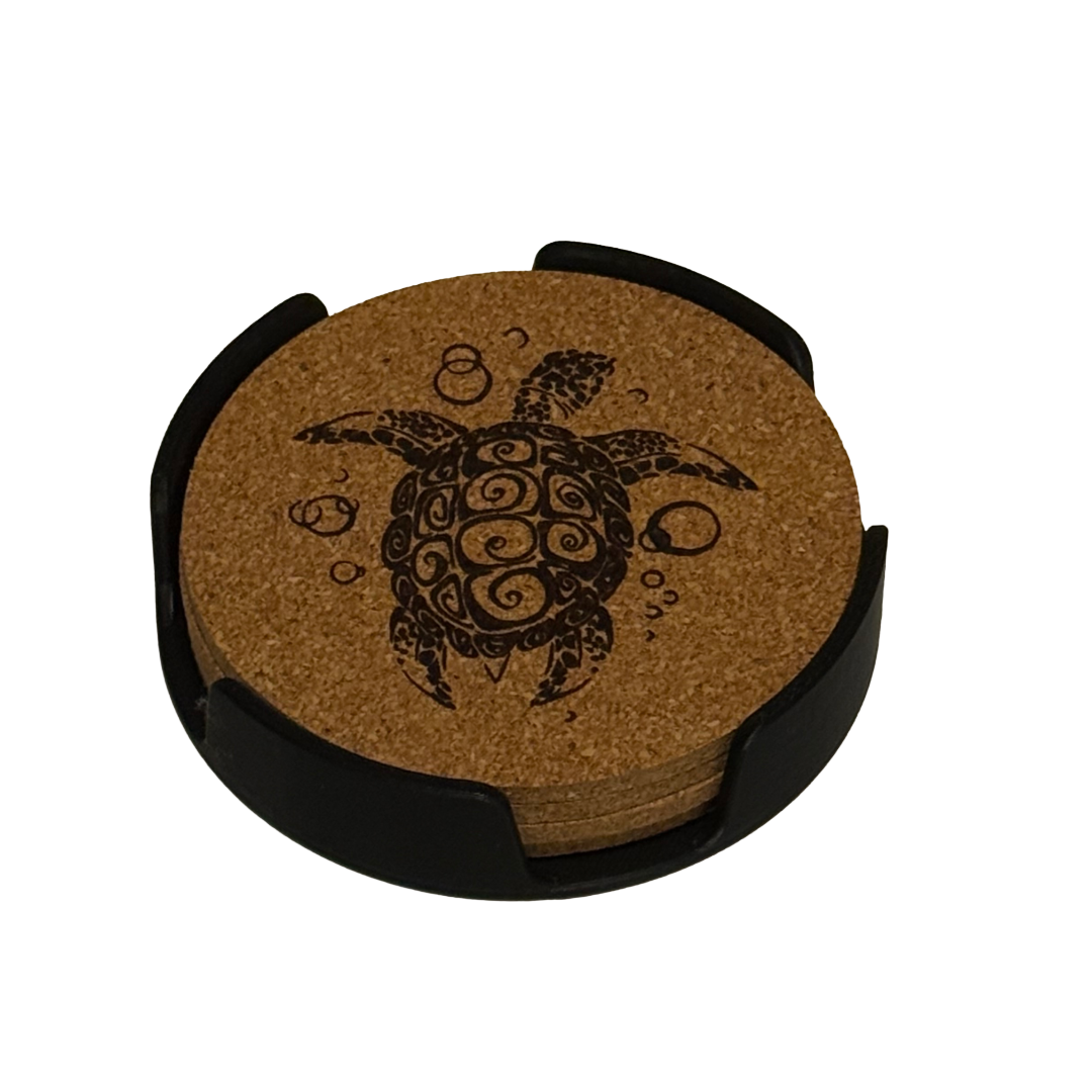 Nautical Sea Life Cork Coasters