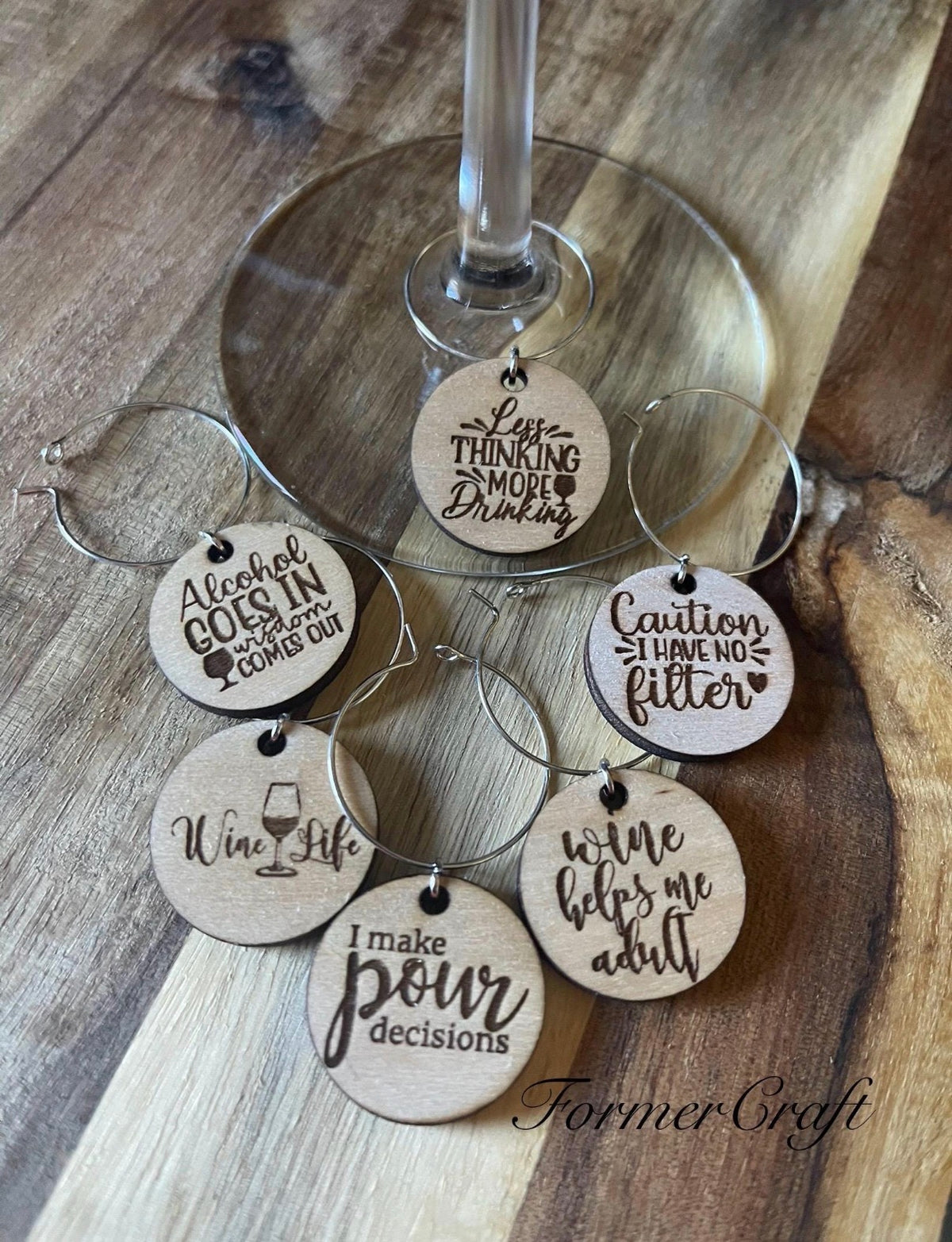 Fun Drink Wine Charms