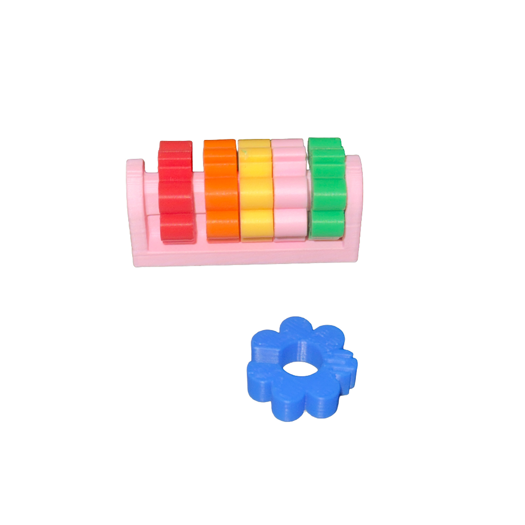 Multicolored Flower Drink Wine Charms